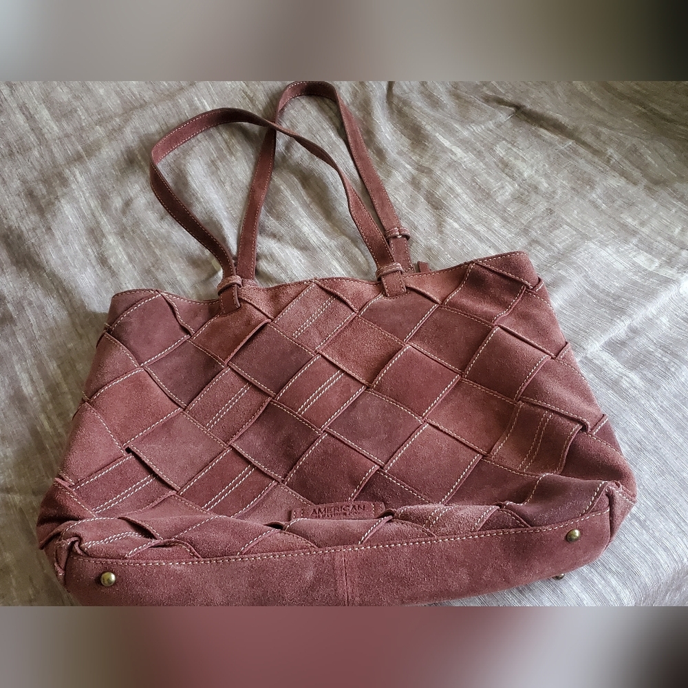 American Leather Co. Suede Tote